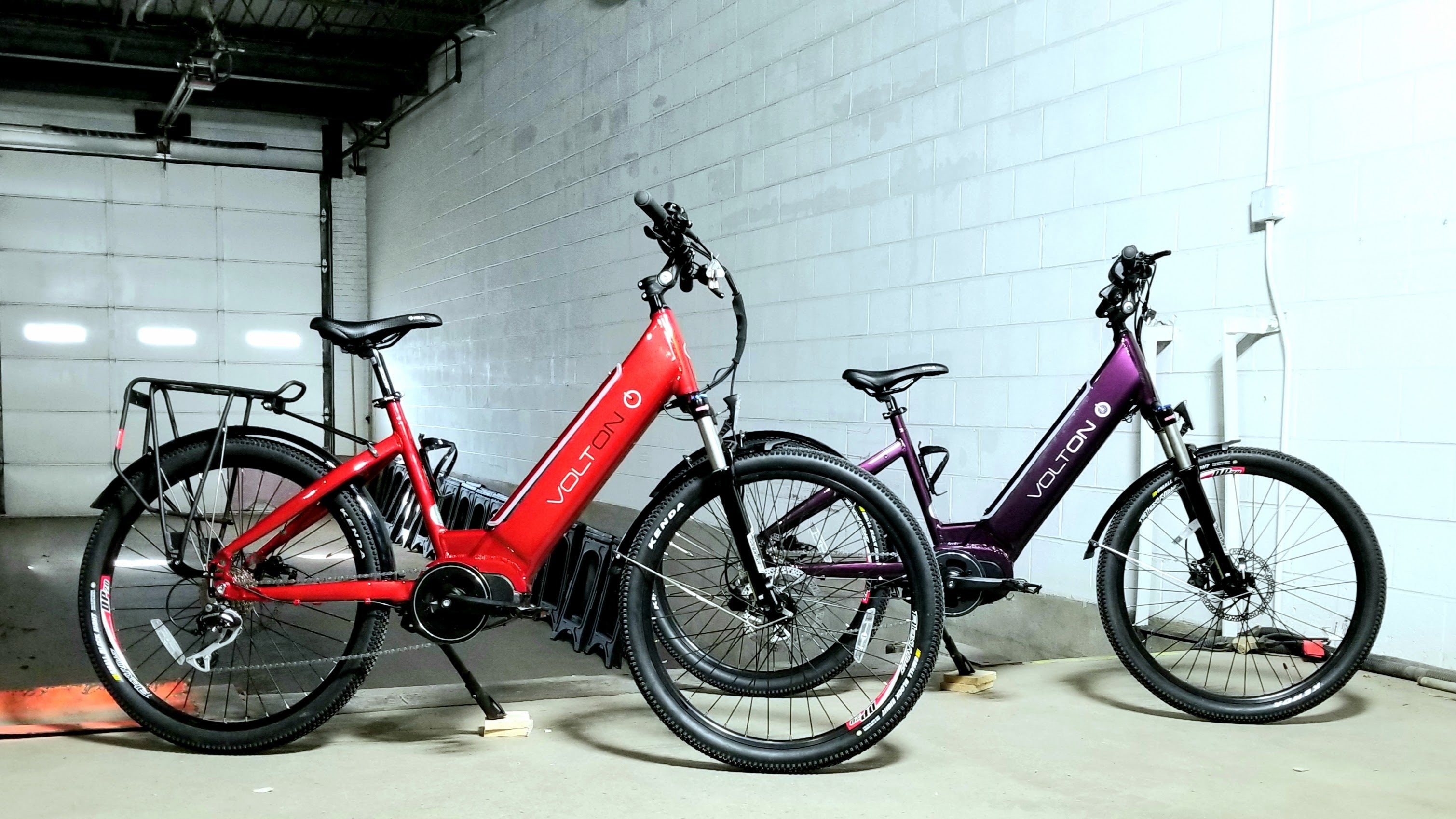 Purple and Red Action LS Mid Drive Bicycle